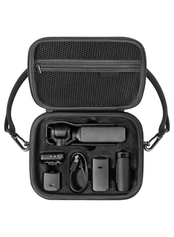 تومات حافظة لجهاز DJI Osmo Pocket 3، حقيبة كاميرا، حقيبة تخزين واقية محمولة من مادة PU لجهاز DJI Osmo Pocket 3 مع ملحقات Creator Combo وأحزمة كتف [الحالة فقط] - Image 1